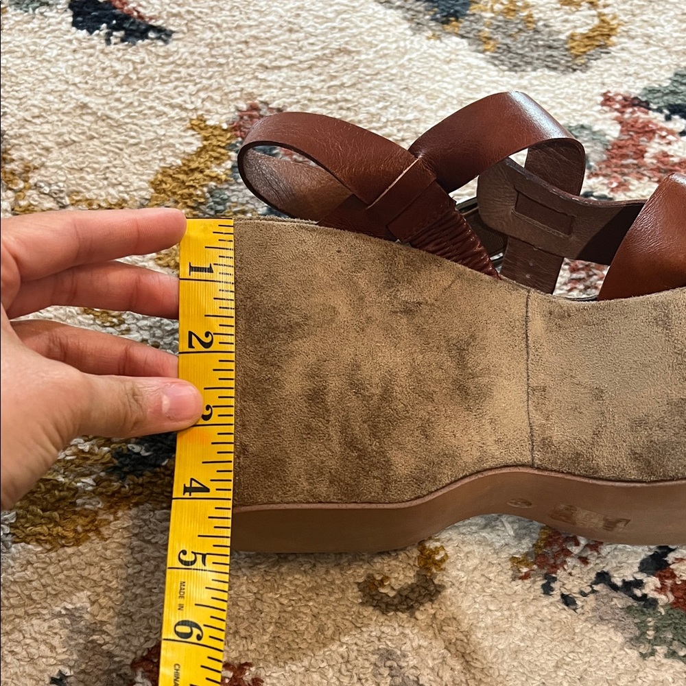 Jeffrey Campbell Woven Leather Platform Sandals - Brown - Picture 12 of 13